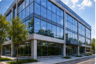 Modern corporate office building